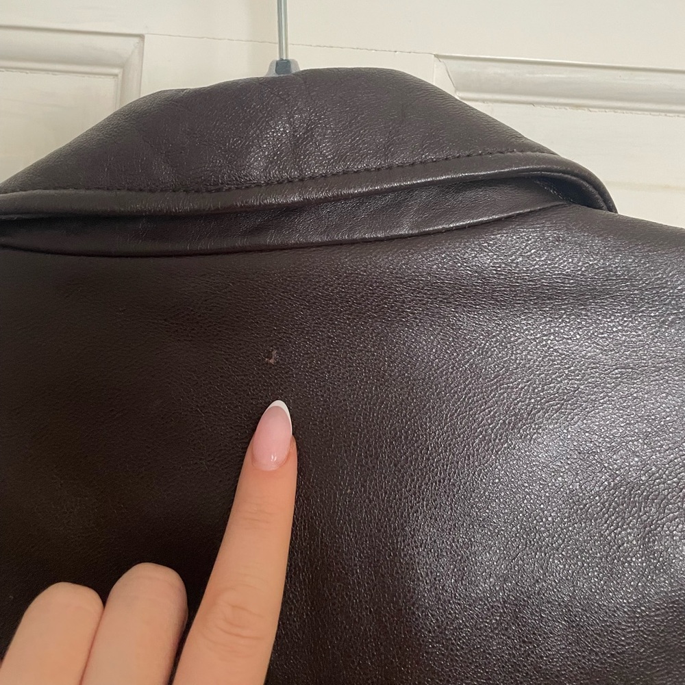 GAP 🟤 leather jacket - image 6